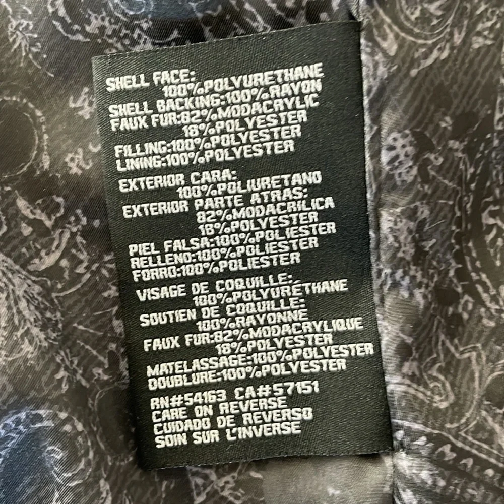 Guess Asymmetrical Moto Style Jacket Sz L - Picture 8 of 10